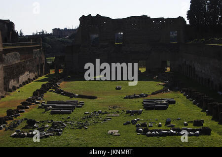 Italien. Rom. Kaiserpalast. Stadion des Domitian auf dem Palatin.  51-96 N.CHR. Stockfoto