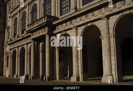 Italien. Rom. Barberini Palast. 17. Jahrhundert. Es beherbergt die Galleria Nazionale d ' Arte Antica. Stockfoto