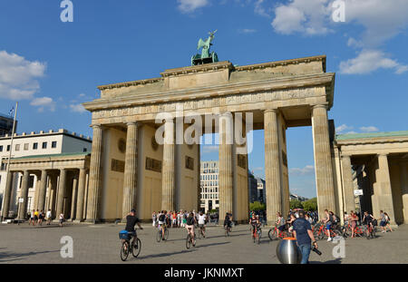 Das Brandenburger Tor, Platz des 18. März, Mitte, Berlin, Deutschland, Brandenburger Tor, Platz des 18. Maerz, Mitte, Deutschland Stockfoto