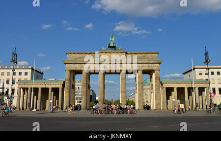 Das Brandenburger Tor, Platz des 18. März, Mitte, Berlin, Deutschland, Brandenburger Tor, Platz des 18. Maerz, Mitte, Deutschland Stockfoto