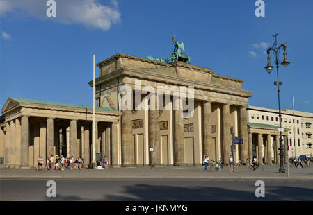 Das Brandenburger Tor, Platz des 18. März, Mitte, Berlin, Deutschland, Brandenburger Tor, Platz des 18. Maerz, Mitte, Deutschland Stockfoto