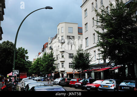 Berlin, Deutschland. 21. Juli 2017. Die Gabriel-Max-Straße in Berlin, Deutschland, 21. Juli 2017. Foto: Jens Kalaene/Dpa-Zentralbild/ZB/Dpa/Alamy Live News Stockfoto