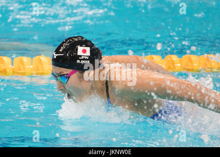 Budapest, Ungarn. 23. Juli 2017. Rikako Ikee (JPN) Schwimmen: 17. FINA Weltmeisterschaften 2017 Budapest Frauen 100m Schmetterling Halbfinale in Duna Arena in Budapest, Ungarn. Bildnachweis: Enrico Calderoni/AFLO SPORT/Alamy Live-Nachrichten Stockfoto