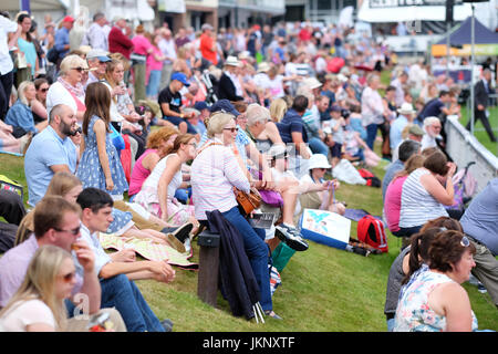 Royal Welsh Show - besuchen Juli 2017 - großer Andrang am Tag Eröffnung der größten viertägige Landwirtschaftsausstellung in Europa. Steven Mai / Alamy Live News Stockfoto