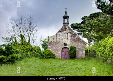 Frankreich, Finistère (29), Saint-Pol-de-Léon, Hameau de Kérigou, Chapelle de Borromée Ou Saint-Charles de Borromée du XVIIe Siècle / / Frankreich, Finistere, Stockfoto