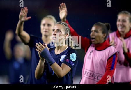 Englands Jordan Nobbs feiert nach dem Schlusspfiff Stockfoto