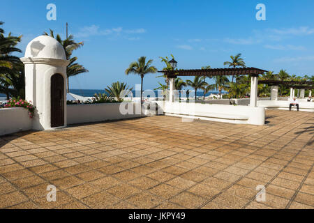 Parque Maritimo Cesar Manrique, Promenade, Puerto De La Cruz, Teneriffa, Spanien Stockfoto