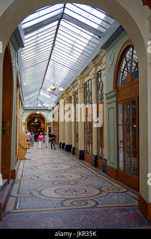 Paris, Frankreich, Galerie Vivienne, frühen Einkaufszentrum eröffnet 1823. Stockfoto