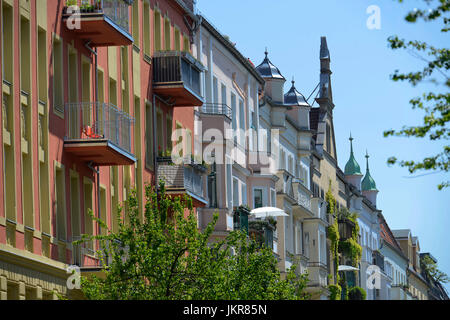 Altbauten, Imman? Lkirchstrasse, Prenzlauer Berg, Pankow, Berlin, Deutschland, Altbauten, Immanuelkirchstrasse, Prenzlauer Berg, Deutschland Stockfoto