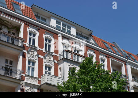 Alte Gebäude, Rykestraße, Prenzlauer Berg, Pankow, Berlin, Deutschland, Altbauten, Prenzlauer Berg, Deutschland Stockfoto