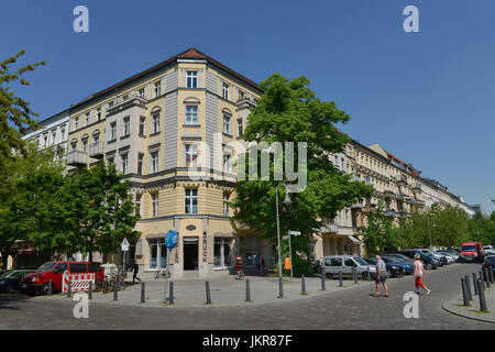 Alte Gebäude, Rykestraße, Prenzlauer Berg, Pankow, Berlin, Deutschland, Altbauten, Prenzlauer Berg, Deutschland Stockfoto