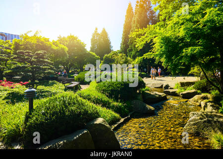 Japanischer Garten im Park planen un Blomen in Hamburg, Deutschland, Europa, Japanischer Garten Im Park Planten un Blomen in Hamburg, Deutschland, Euro Stockfoto