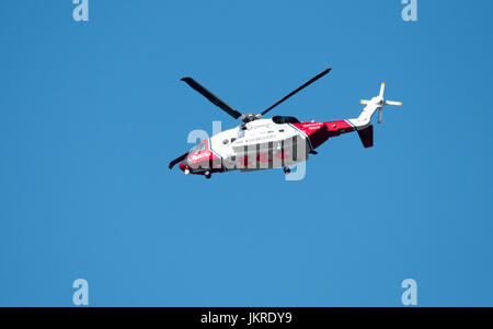 HM-Küstenwache Hubschrauber Stockfoto