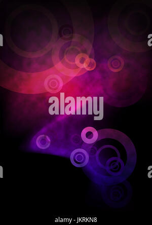 Rauch auf dem schwarzen Hintergrund grün Stockfoto