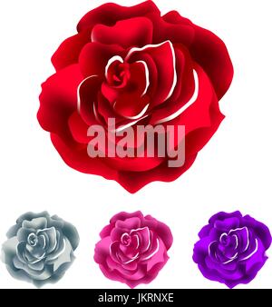 Große Rose. Zusammenfassung Hintergrund rote Vektorgrafiken Stock Vektor