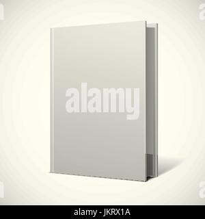 Leeres Buch Cover Broschüre Medien Vektor-Objekt Stock Vektor