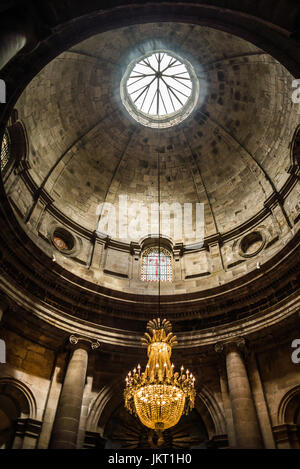 Innenraum der Catherdar in Santiago de Compostela, Spanien, Europa. Camino de Santiago. Stockfoto