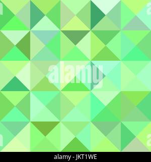 Abstrakte Dreieck Pyramide Hintergrund - Mosaik-Vektor-Design aus Dreiecken in Grüntönen Stock Vektor