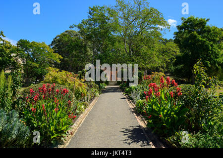 Government Gardens auf historische Stätte Port Arthur (ehemaliger Sträfling Siedlung) auf der Tasman-Halbinsel in Tasmanien, Australien Stockfoto