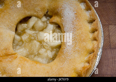 frischer hausgemachter Apfelkuchen Stockfoto