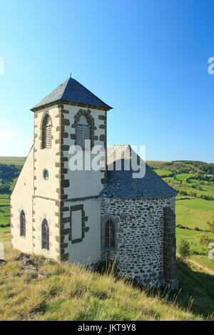 Frankreich, Cantal (15), Ségur-Les-Villen, Chapelle Valentine / / Frankreich, Cantal, Segur Les Villas, Kapelle Valentine Stockfoto