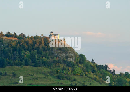 Frankreich, Cantal (15), Ségur-Les-Villen, Chapelle Valentine / / Frankreich, Cantal, Segur Les Villas, Kapelle Valentine Stockfoto