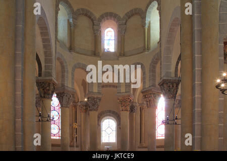 Frankreich, Saint-Nectaire, Puy-de-Dôme, l'Église Saint-Nectaire, le Choeur / / Frankreich, Puy de Dome, St Nectaire, St Nectaire Kirche, die Kokos Stockfoto