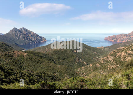 Col de Palmarella, La Scandola, Naturschutzgebiet, Porto, Korsika, Frankreich Stockfoto