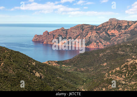 Col de Palmarella, La Scandola, Naturschutzgebiet, Porto, Korsika, Frankreich Stockfoto