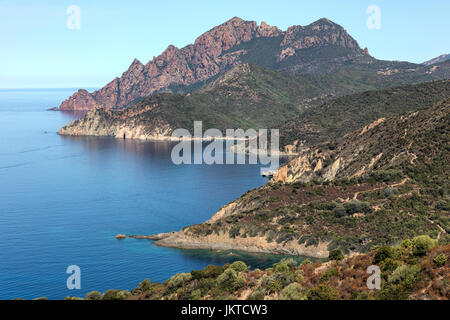 Col de Palmarella, La Scandola, Naturschutzgebiet, Porto, Korsika, Frankreich Stockfoto