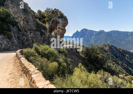 Col de Palmarella, La Scandola, Naturschutzgebiet, Porto, Korsika, Frankreich Stockfoto