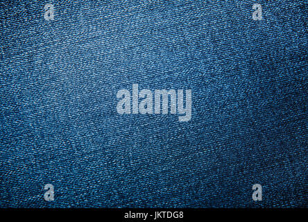 Blue Jeans-Hintergrund oder Textur-Muster Stockfoto