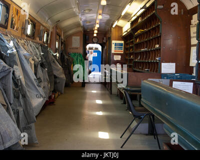 Innenraum der Royal Mail Reisen Post Stockfoto