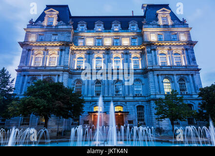Montreal Rathaus in der Nacht. Montreal, Quebec, Kanada. Stockfoto