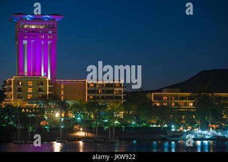 Aegypten, Assuan, Hotel Mövenpick Resort Aswan bin Elephantine Insel Stockfoto