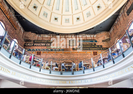 Quincy Market, Boston MA, Vereinigte Staaten Stockfoto