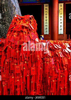 Votivkerzen. Daoistischer Tempel. DongYue Tempel. Beijing. China Stockfoto