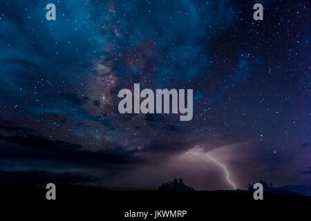 Gewitter in Big Bend Nationalpark Stockfoto