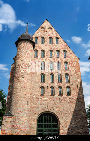 Michaeliskloster, Westseite, Backsteingotik, Rostock, Mecklenburg-Vorpommern, Stockfoto