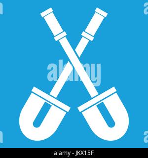 Schaufeln Symbol weiß Stock Vektor