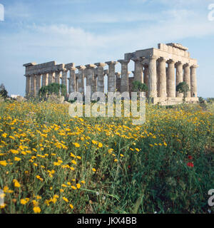 Selinunt Auf Sizilien in Italien, 1980er. Selinunte auf Sizilien in Italien, der 1980er Jahre. Stockfoto