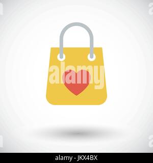 Bag Store. Flache Vektor Icon für Mobile und Web-Anwendungen. Vektor-Illustration. Stock Vektor
