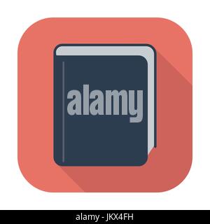 Buch. Einzelne flache Farbe Symbol. Vektor-Illustration. Stock Vektor
