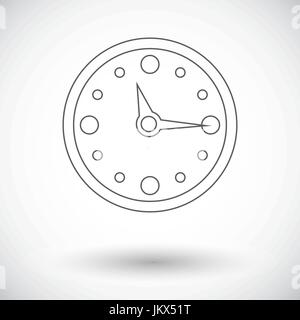 Taktvektor-Symbol. Uhr Symbol flach. Uhr-Symbolbild. Uhr-Icon-Objekt. Uhrensymbol Linie. Uhr-Symbol Grafik. Uhrensymbol JPEG. Uhrensymbol JPG. Uhr ich Stock Vektor