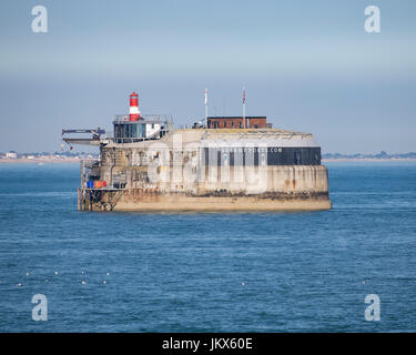 Spitbank Fort, in der Mitte Spithead Stockfoto