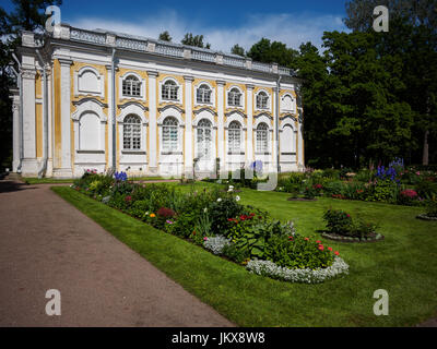 Sankt Petersburg, Russland - 21. Juli 2017.  Kammenoe Zalo Pavillon in Oranienbaum, Sankt-Petersburg, Russland Stockfoto