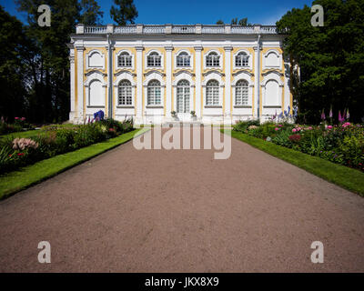 Sankt Petersburg, Russland - 21. Juli 2017.  Kammenoe Zalo Pavillon in Oranienbaum, Sankt-Petersburg, Russland Stockfoto