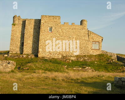Lundy Island ist berühmt für die Tierwelt und atemberaubende Landschaft in den Bristolkanal. Lundy ist dem altnordischen für Puffin. Jetzt laufen Sie vom Landmark Trust. Stockfoto