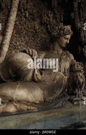 Die Quattro Fontane (die vier Brunnen).1588-1593. Die Goddes Juno, das Symbol der Strenghth von Domenico Fontana (1543-1607). Rom, Italien. Stockfoto