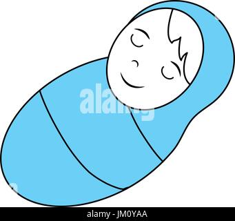 niedliche Baby Jesus Cartoon Stock Vektor